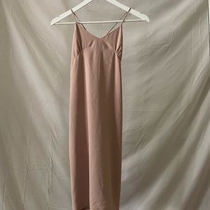 Blush Oak + Fort midi slip dress